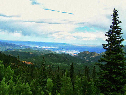 Painting - Colorado Springs Area Digital Oil #77 by Flees Photos