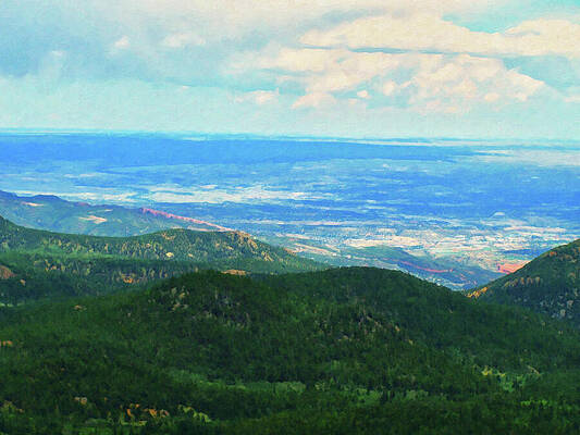 Painting - Colorado Springs Area Digital Oil #79 by Flees Photos