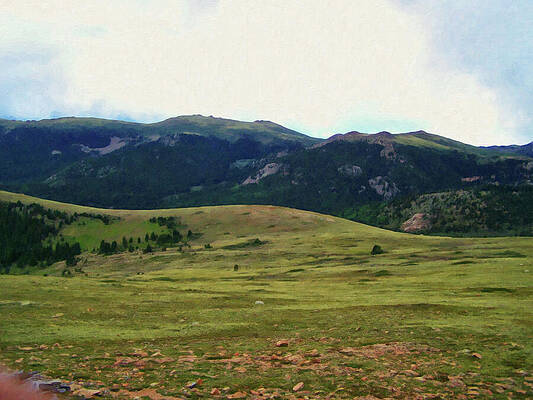 Painting - Colorado Springs Area Digital Oil #85 by Flees Photos