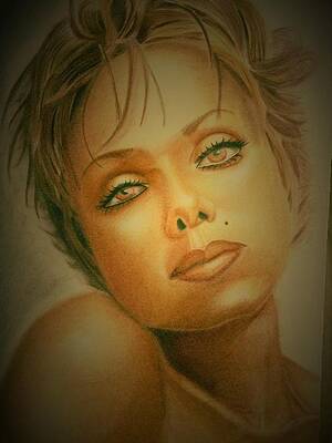 Wall Art featuring the digital art Colored Girl Mood by Donald C-Note Hooker