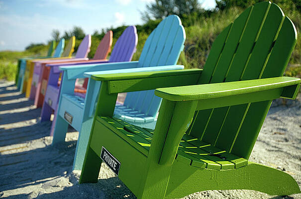 Florida Wall Art featuring the photograph Colorful Chairs by Alberto Audisio