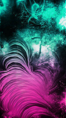 Mysterious Painting - Colorful Mind by AM FineArtPrints