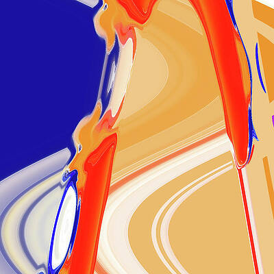 Wall Art featuring the digital art Colorguard by Gina Harrison