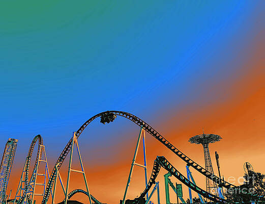 Sky Photograph - Coney Glow 2 by Onedayoneimage Photography