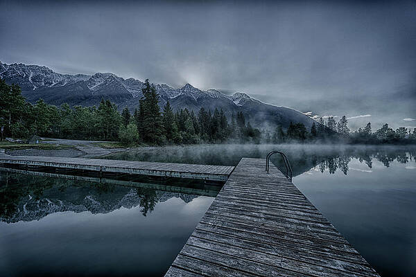 Wildlife Photograph - Cool Sunrise On Norbury Lake by Darcy Michaelchuk