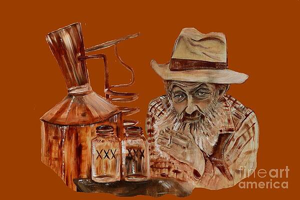 Painting - Coppershine Popcorn-Transparent For T-shirts by Jan Dappen