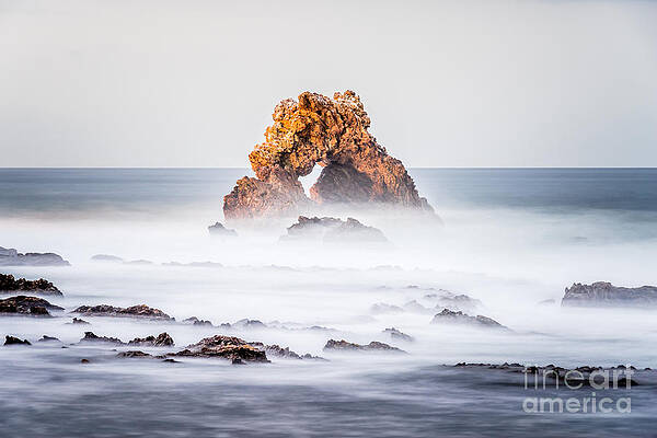 California Wall Art featuring the photograph Corona Del Mar Arch Rock In Newport Beach California by Paul Velgos