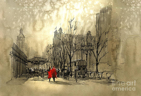 Vintage Wall Art for Sale by Tithi Luadthong