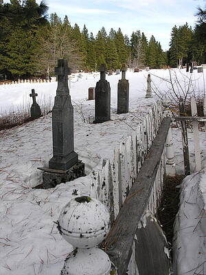 Washington Photograph - Crosses In The Snow by C Thomas Cooney