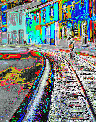 Wall Art featuring the photograph Crossing The Tracks by Marla Craven