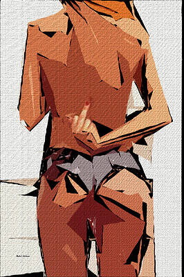 Wall Art featuring the digital art Cubism Series 705 by Rafael Salazar