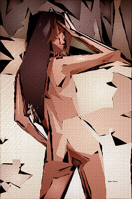 Wall Art featuring the digital art Cubism Series 826 by Rafael Salazar