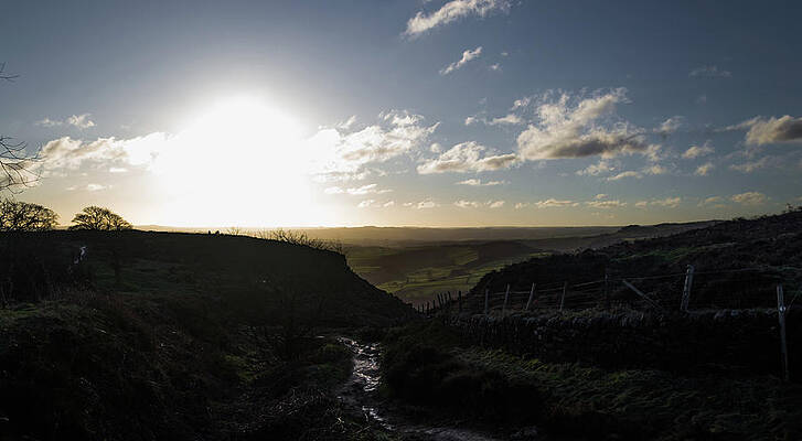 Wild Photograph - Curbar Edge Sunset by Scott Lyons