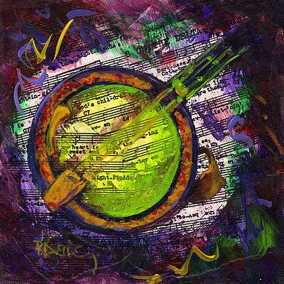 Wall Art featuring the painting Darkness On The Delta by Raette Meredith