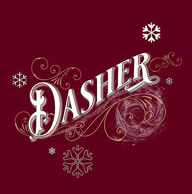 Wall Art featuring the digital art Dasher by Gina Harrison