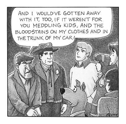 Scooby-Doo Parody Comic Scene Drawing