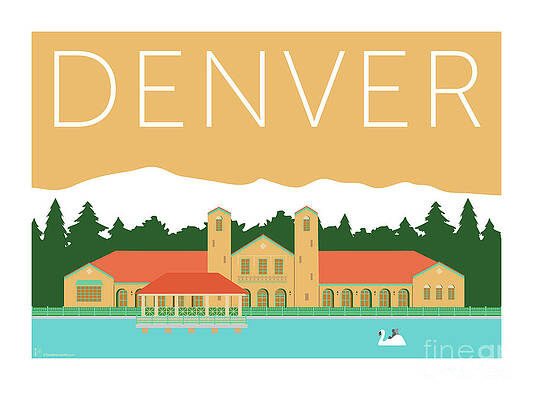 Digital Art - DENVER City Park/Adobe by Sam Brennan