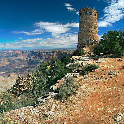 Desert Photograph - Desert View Watchtower by Nicholas Blackwell