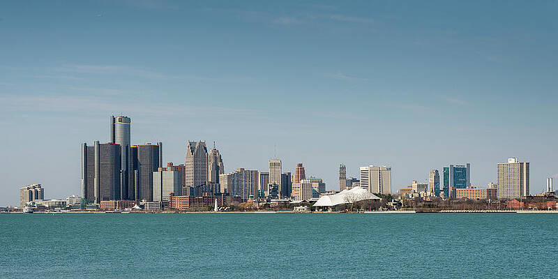 Wall Art featuring the photograph Detroit Skyline by Steve L'Italien
