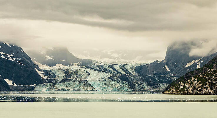 Cloud Wall Art featuring the photograph Dirty Glacier by Ed Clark