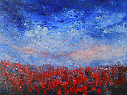 Sky Painting - Divine Red by Jane See