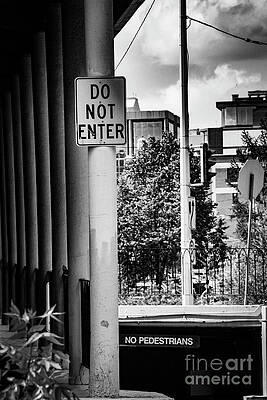 Do Not Enter -no Pedestrians Print