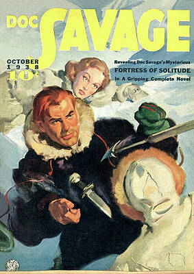 Doc Savage in Arctic Adventure Painting