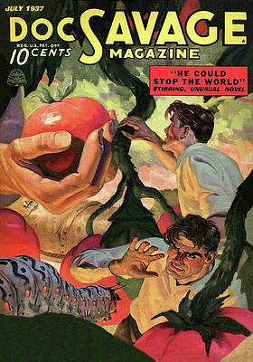 Vegetable Drawing - Doc Savage He Could Stop The World by Conde Nast