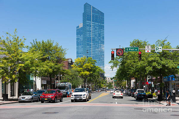 Wall Art featuring the photograph Downtown White Plains New York V by Clarence Holmes