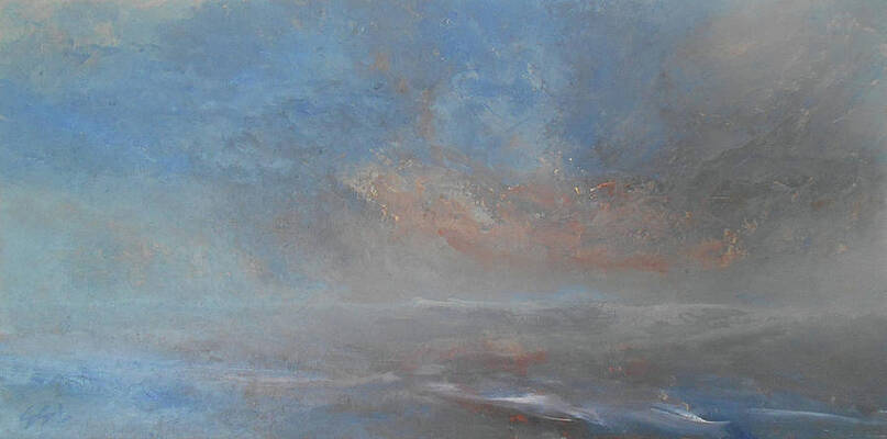 Wave Painting - Dreamy Sunset by Jane See