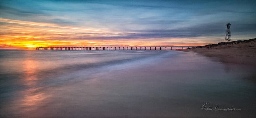 Obx Photograph - Duck Pier 9874 by Dan Beauvais