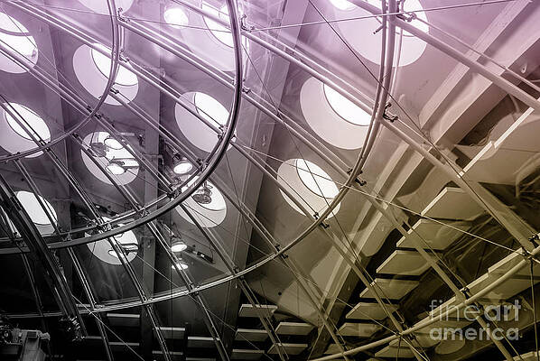 Wall Art featuring the photograph Duo Tones On Black And White - Academy Of Science #3 by Blake Webster