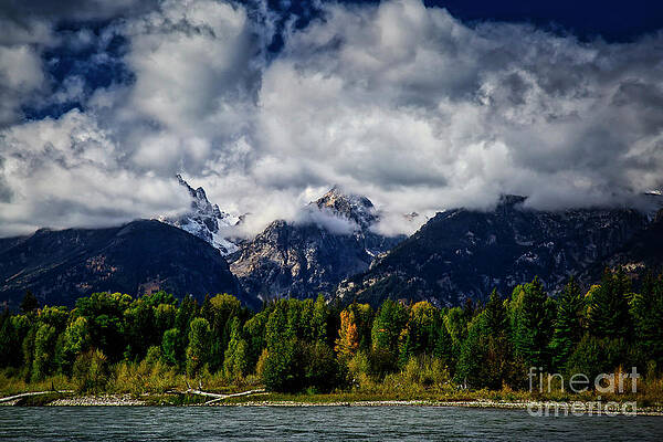 Mountain Photograph - Early Autum In The Moody Grand Tetons by Bruce Block