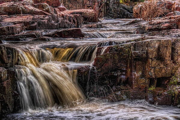 Spring Photograph - Eau Claire Dells Spring Falls by Dale Kauzlaric