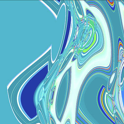 Wall Art featuring the digital art Eddies by Gina Harrison