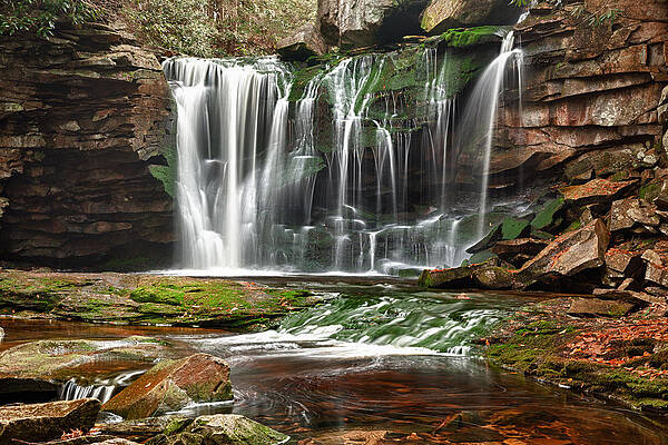 Fall Wall Art featuring the photograph Elakala Falls In West Virginia by Steven Heap