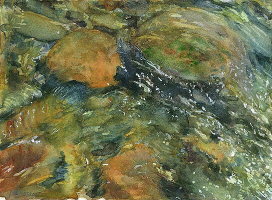 Elbow River Rocks 1 by Madeleine Arnett