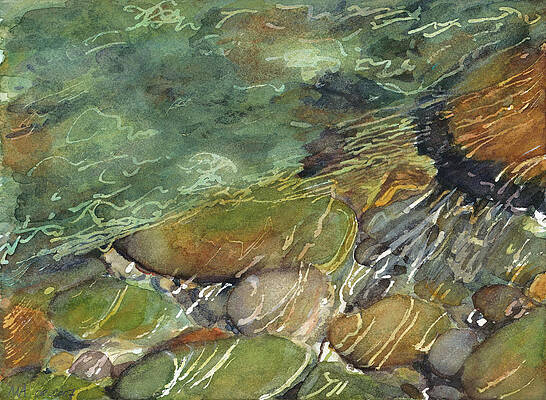 Elbow River Rocks 3 by Madeleine Arnett