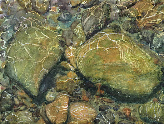 Elbow River Rocks 6  by Madeleine Arnett