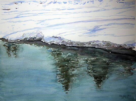 Wall Art featuring the painting Elbow River Thaw 1 by Madeleine Arnett