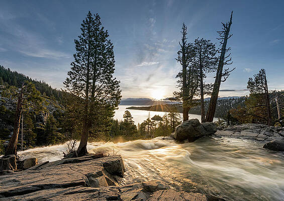 Beautiful Photograph - Emerald Bay On Lake Tahoe With Lower Eagle Falls by Steven Heap