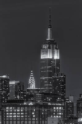 Empire State Building at Night Wall Art