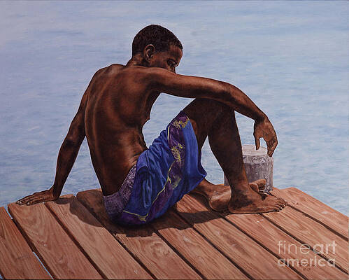 Minnis Wall Art featuring the painting Endless Summer by Roshanne Minnis-Eyma