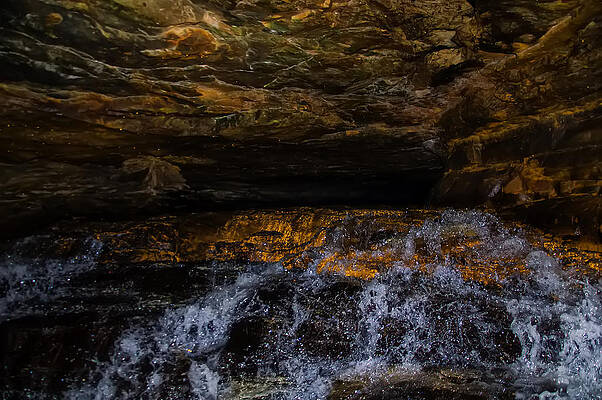 Wall Art featuring the photograph Entering The Unknown - Cavern by Flees Photos