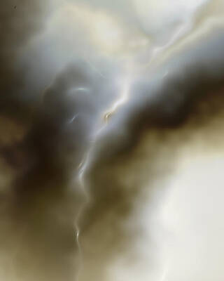 Unique Wall Art featuring the digital art Ether 1 by Vic Eberly