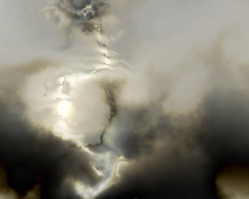 Unique Wall Art featuring the digital art Ether 3 by Vic Eberly