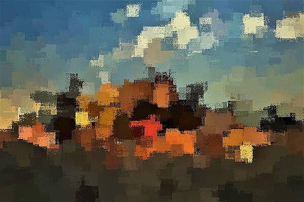 Wall Art featuring the digital art Evening At The Farm by David Manlove