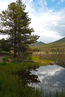 Rocky Mountain National Park Photograph - Evening At The Lake by Cascade Colors