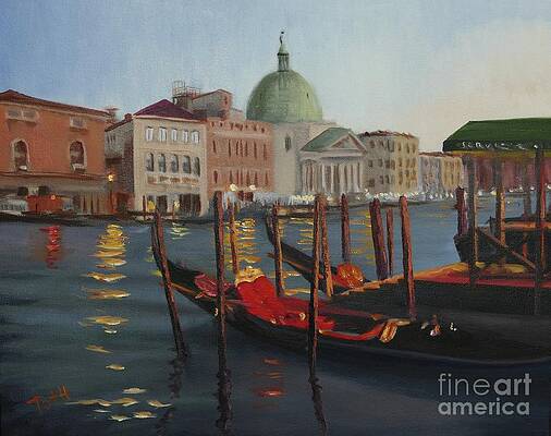 Painting - Evening In Venice by Laura Toth