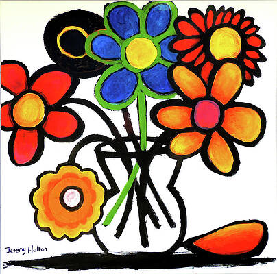 Red Painting - Fantastic Colour by Jeremy Holton